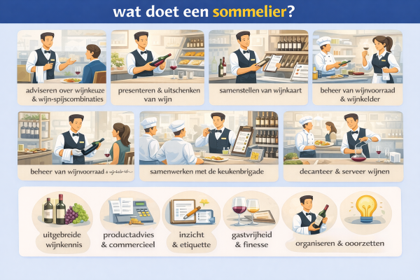 Wat doet een sommelier